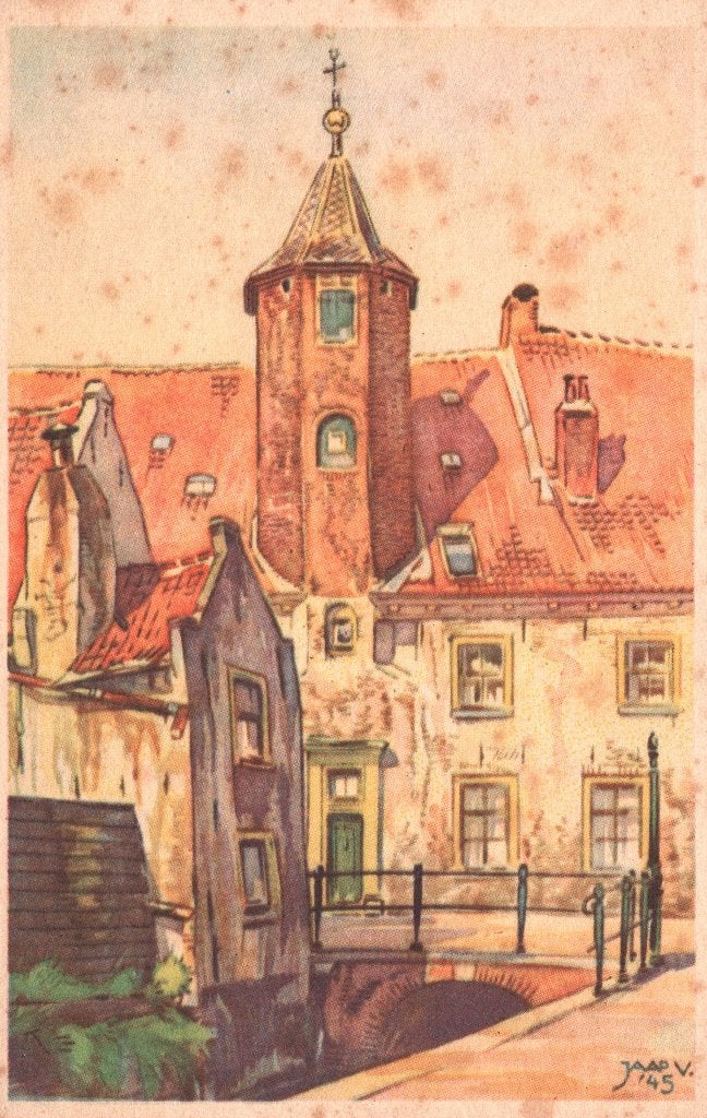 Amersfoort, t Sluisje, Muurhuizen, Kunstkaart  131540, Verzenden, Ongelopen, Utrecht