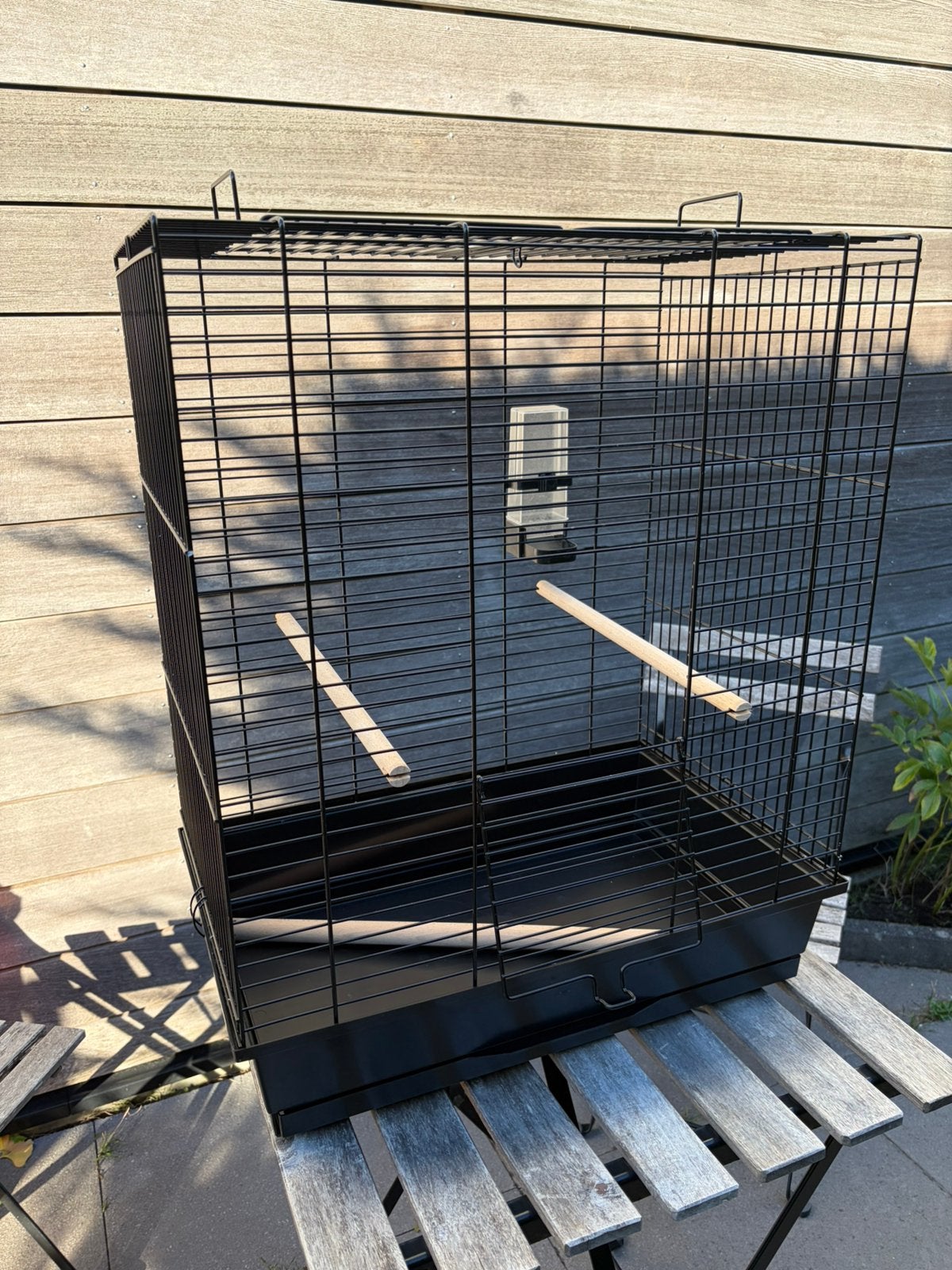 Vogelkooi Beeztees Big Ara Open zwart, Ophalen, Gebruikt, Metaal, Vogelkooi
