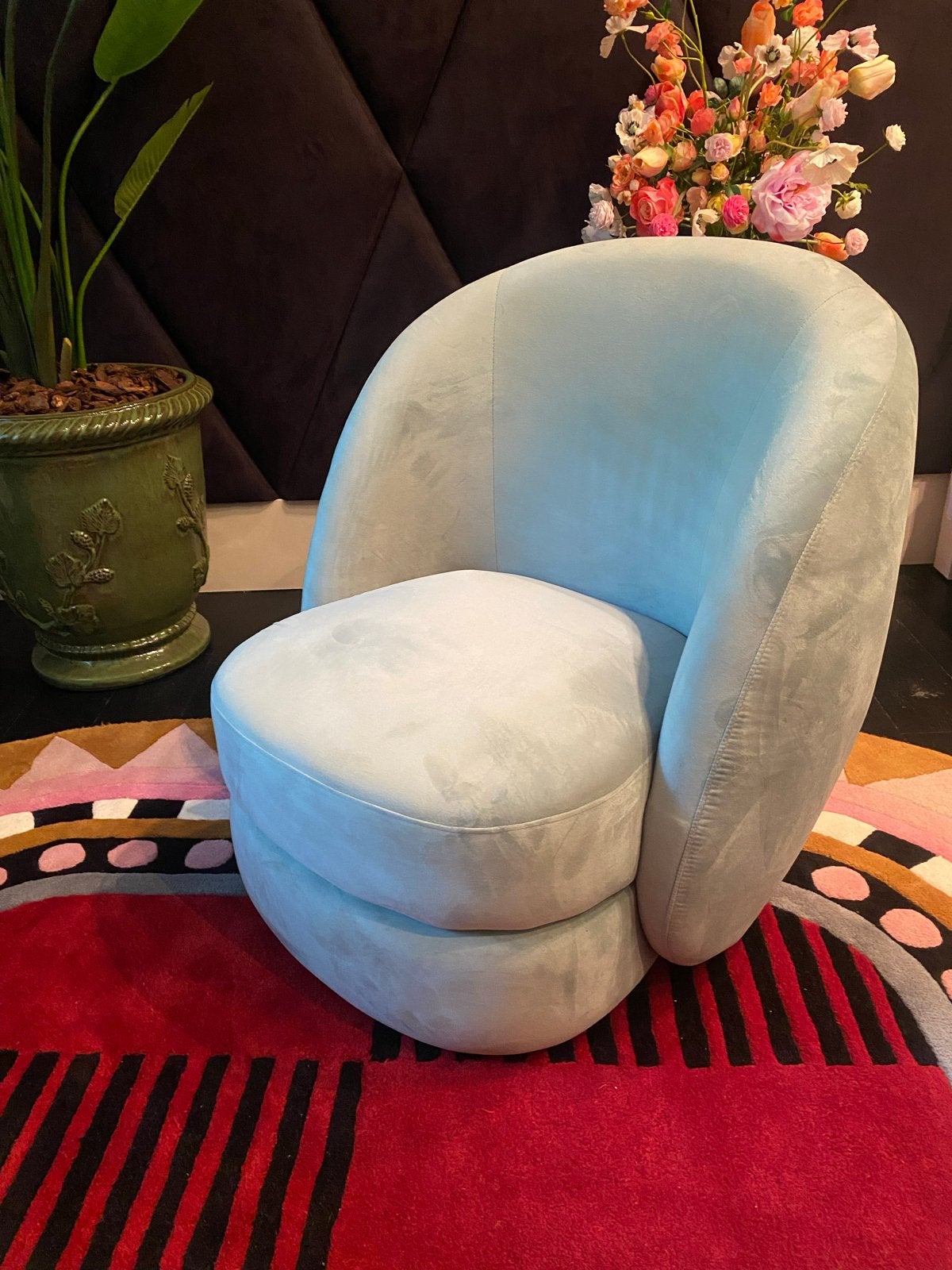 Eijerkamp Collectie Fay Fauteuil Velvet Jade Pastel Green, Huis en Inrichting, Fauteuils, Ophalen, Zo goed als nieuw, Stof, 75 tot 100 cm