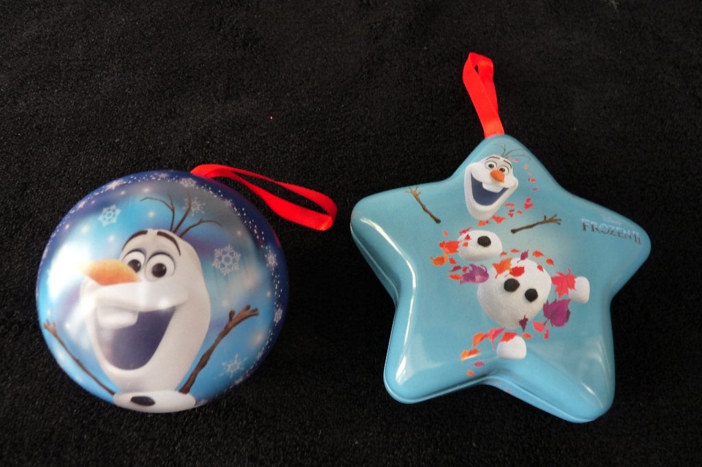 nieuw 2 x ijzeren Olaf kerstballen, Ophalen of Verzenden, Nieuw