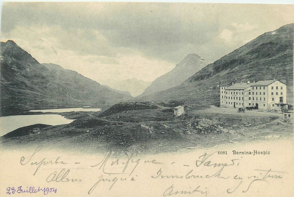 702-095-011 Bernina Hospiz, Verzenden, Voor 1920, Overig Europa