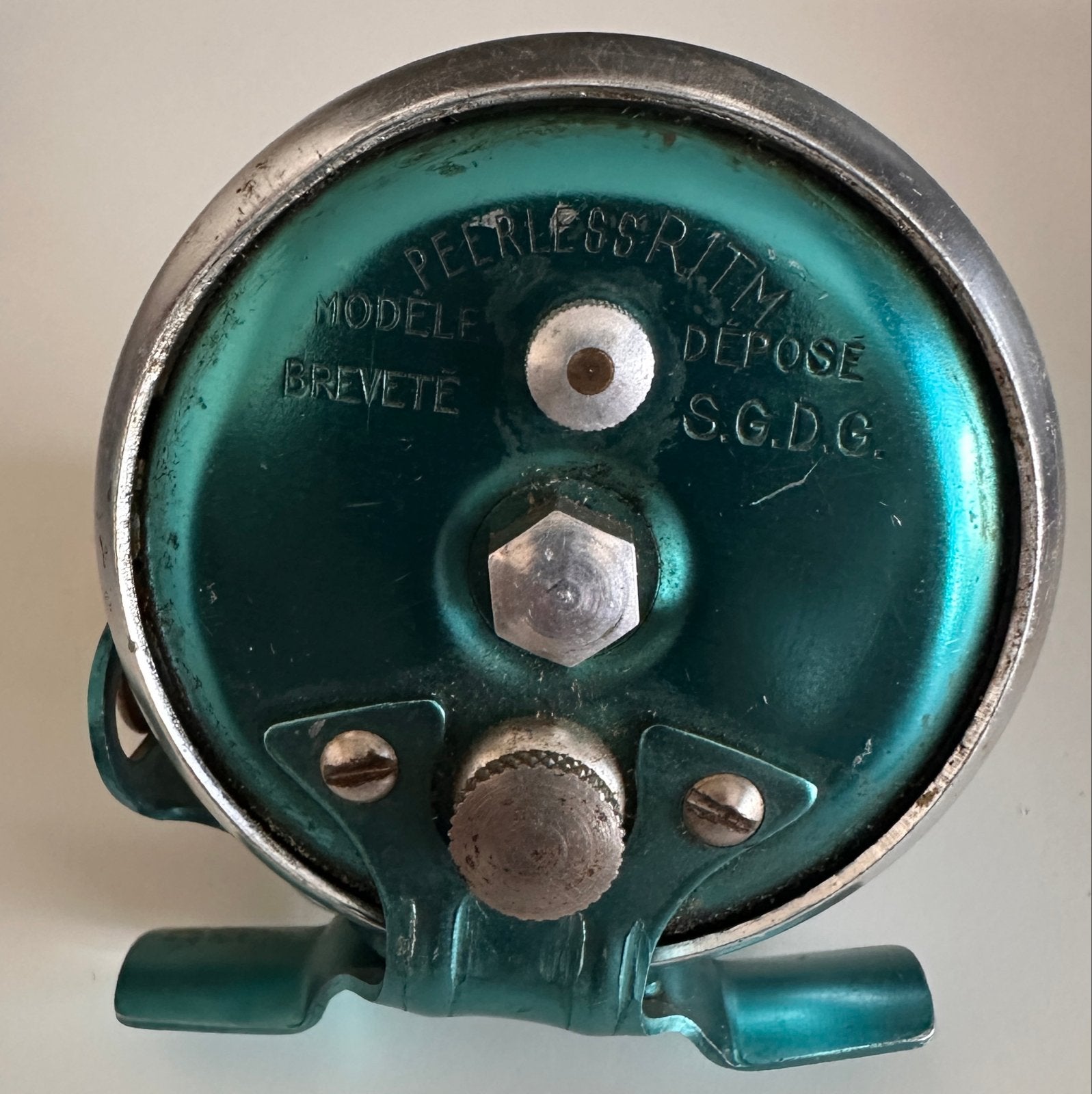 Vintage Peerless Ritme Vismolen - Groen/Zilver, Ophalen, Gebruikt, Molen