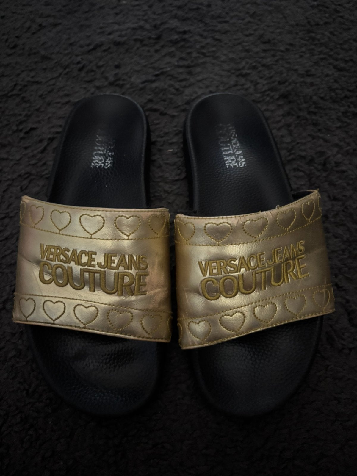 Versace Slipper- maat 41, Slippers, Overige kleuren, Ophalen of Verzenden, Gedragen