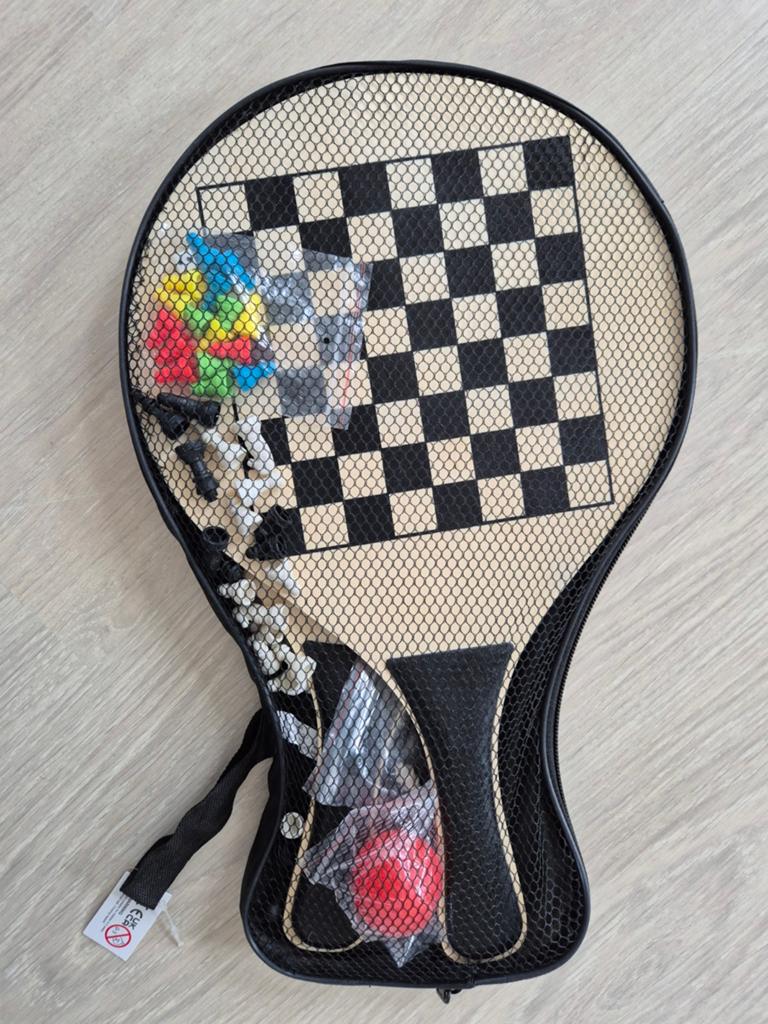 Reisspel 3-in-1: Schaken, beachball, Een of twee spelers, Ophalen of Verzenden, Nieuw, Reisspel
