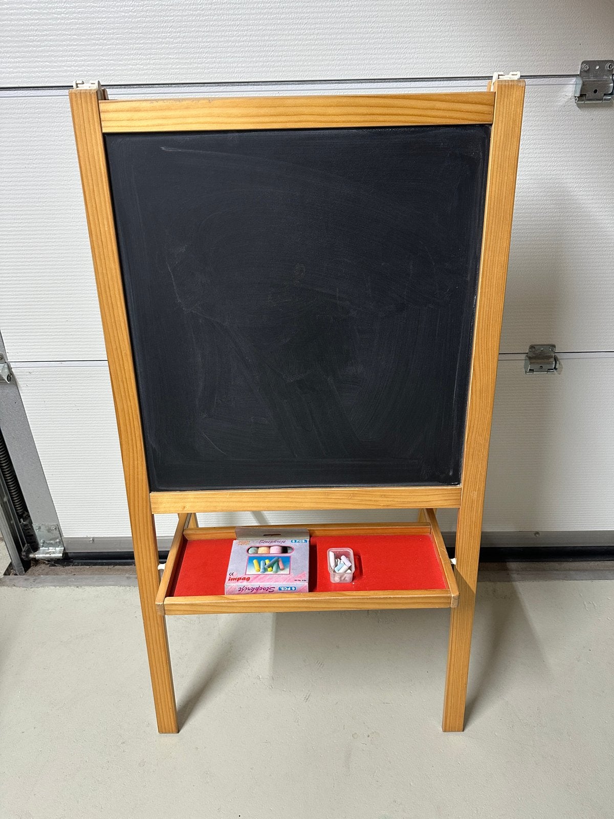 Kinderezel 2 in 1 whiteboard en krijtbord | H118 X B62 X D42, Diversen, Schoolborden, Ophalen of Verzenden, Mobiel, Zo goed als nieuw
