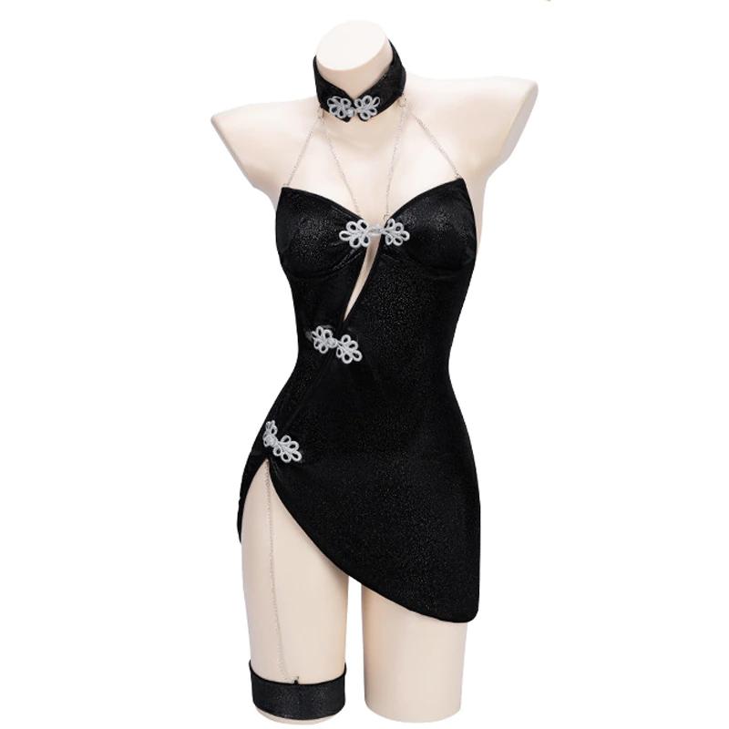 Zwarte sexy korte uitgesneden jurk split open zwart jurkje, Kleding | Dames, Jurken, Nieuw, Zwart, Boven de knie, Verzenden