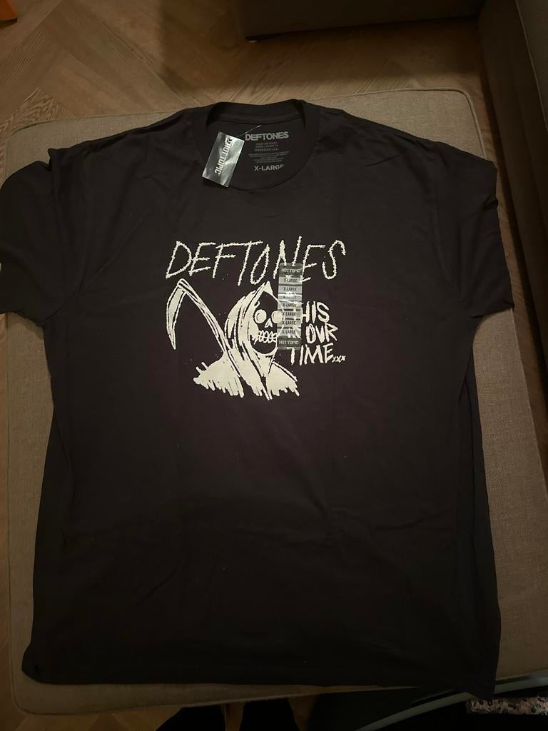 Deftones T-shirt XL - Nieuw met label (Hot Topic USA), Ophalen of Verzenden, Nieuw, Maat 56/58 (XL), Zwart