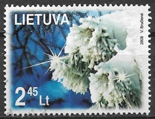 Litouwen 2008 mi.996 KERSTMIS nom.2,45 LT, Verzenden, Overige landen, Gestempeld