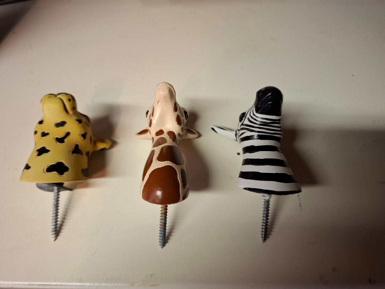 3 Leuke Kinder Kapstokken met Dierenkop, Ophalen of Verzenden, Gebruikt, Meerkleurig, Kunststof
