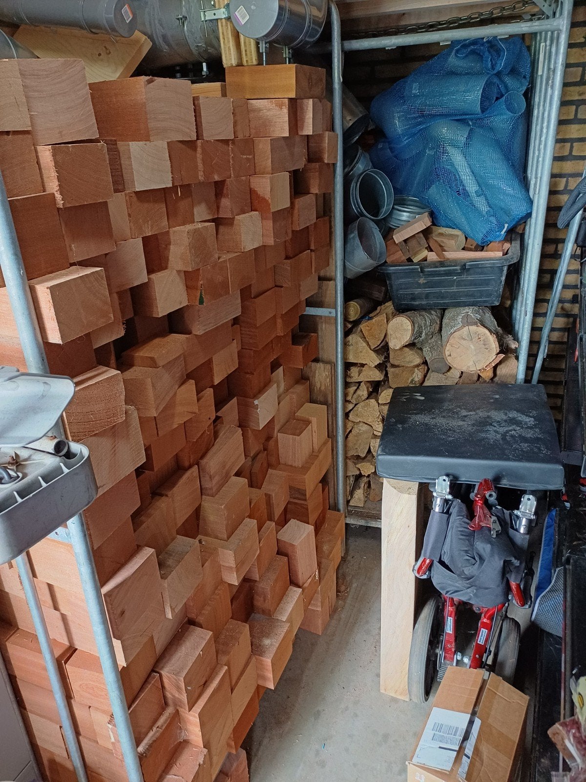 Marantie brandhout haardhout geklooft, Minder dan 3 m³, Ophalen, Overige houtsoorten, Blokken