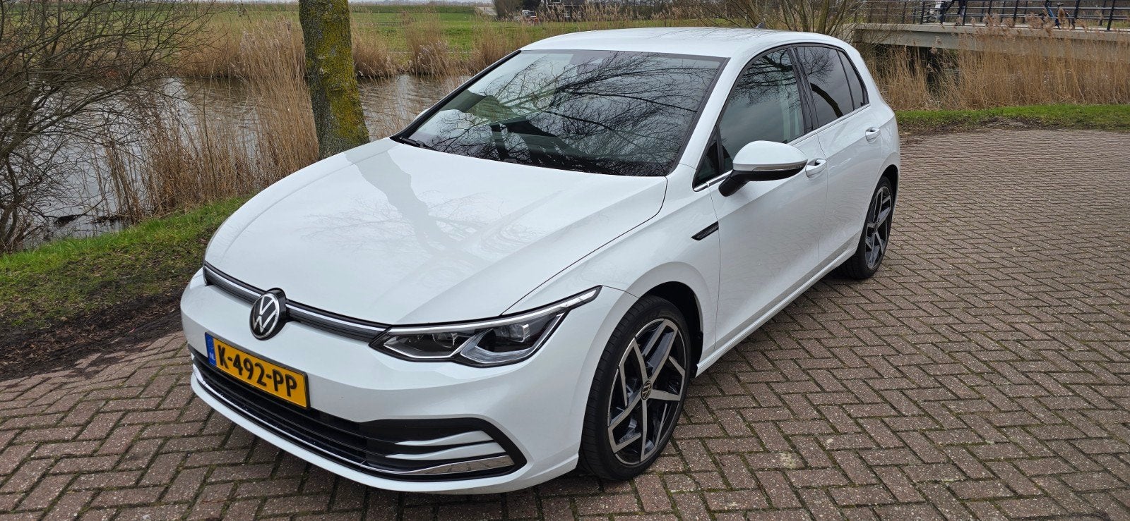 Volkswagen Golf 8 1.5 Etsi Style 150pk 7-DSG Aut 12-2020 Wit, Auto's, Volkswagen, Stof, 1498 cc, 680 kg, 4 cilinders
