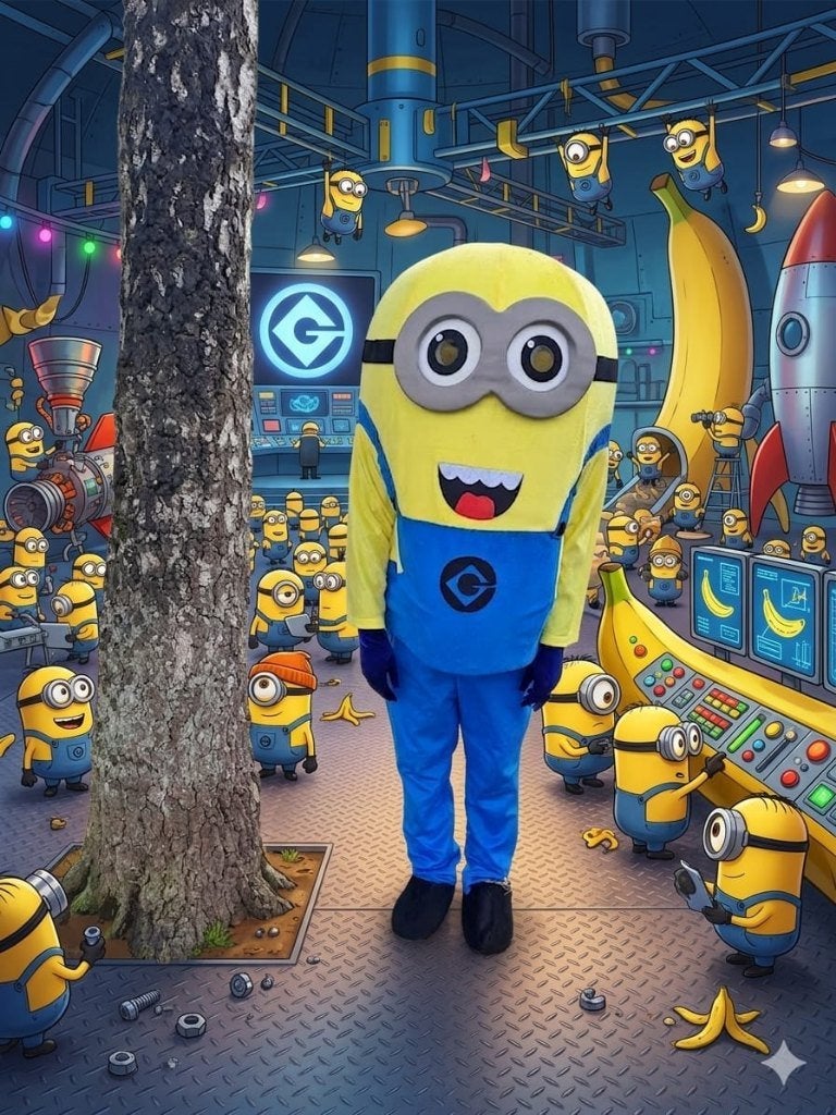 Mascotte Minion, Ophalen of Verzenden, Zo goed als nieuw, Verjaardag