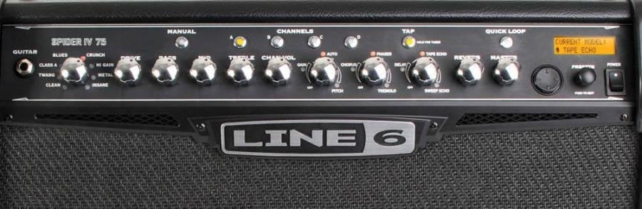 Line6 Spider IV 75 combo met Lin6 shortboard FBV MKII, Ophalen, Zo goed als nieuw, 50 tot 100 watt