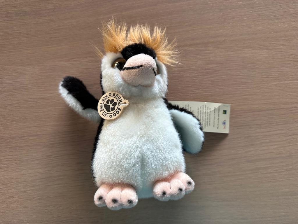 Pinguin knuffel uit de Bronx Zoo New york City 20 cm, Ophalen of Verzenden, Zo goed als nieuw, Overige typen