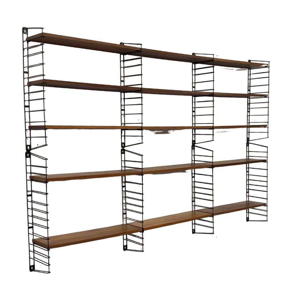 Vintage Tomado Holland Wandsysteem In Teak Jaren 60 Design, Ophalen, Met plank(en), Gebruikt, Vintage Tomado