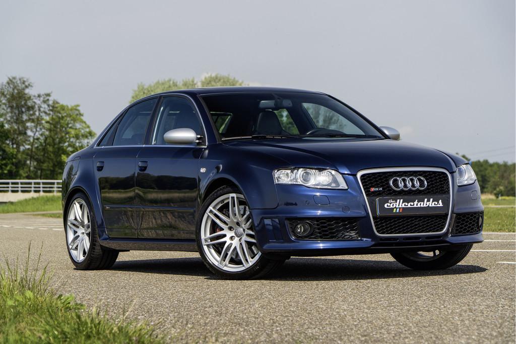 Audi A4 Limousine 4.2 V8 RS 4 quattro (bj 2007), Gebruikt, Blauw, Bi-Xenon koplampen, Bedrijf
