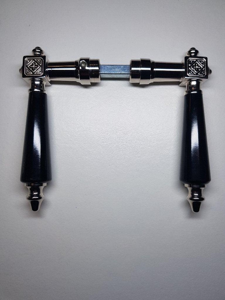 Deur Klink Art Deco, Ophalen of Verzenden, Rvs, Klink of Kruk