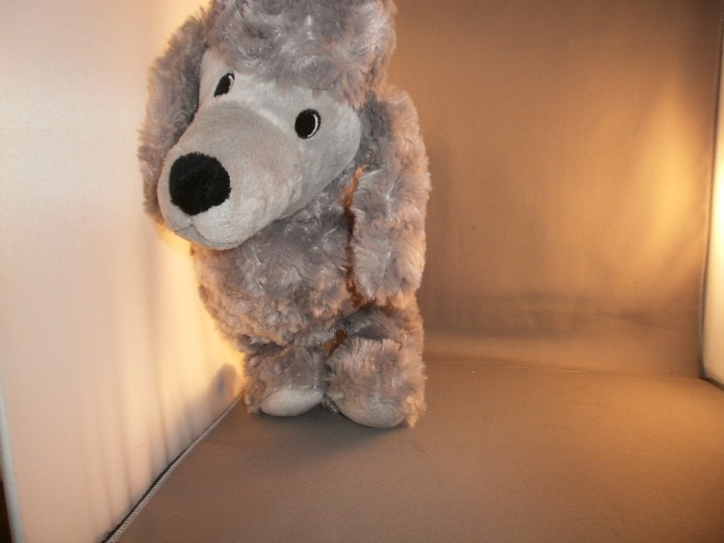 Ikea poedel gosig grijs gekruld 40 cm, IKEA, Grijs, Nieuw, Middelgroot (20 tot 80 cm)