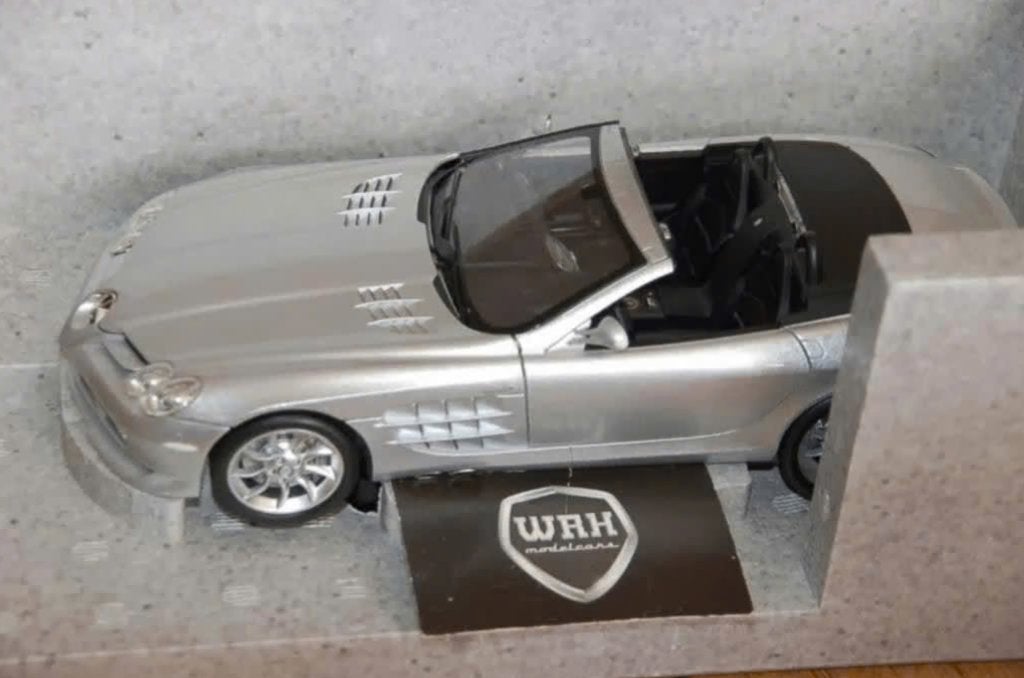 1:18 MERCEDES SLR MCLAREN Roadster zilver Minichamps WRH, Hobby en Vrije tijd, Modelauto's | 1:18, Verzenden, Zo goed als nieuw