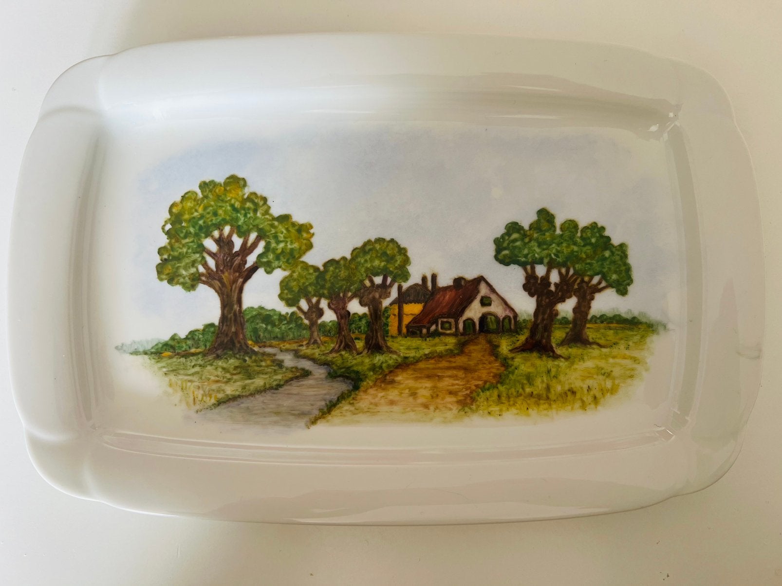Vintage decoratieve schaal  Arzberg Germany, 27,5x18 cm, Huis en Inrichting, Keuken | Servies, Ophalen of Verzenden, Overige stijlen