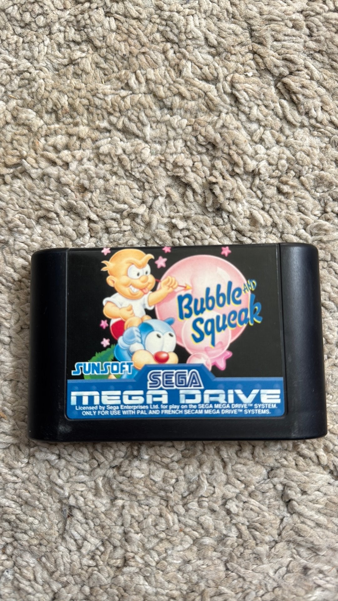 Bubble squeak sega mega drive, 1 speler, Ophalen of Verzenden, Zo goed als nieuw, Vanaf 3 jaar