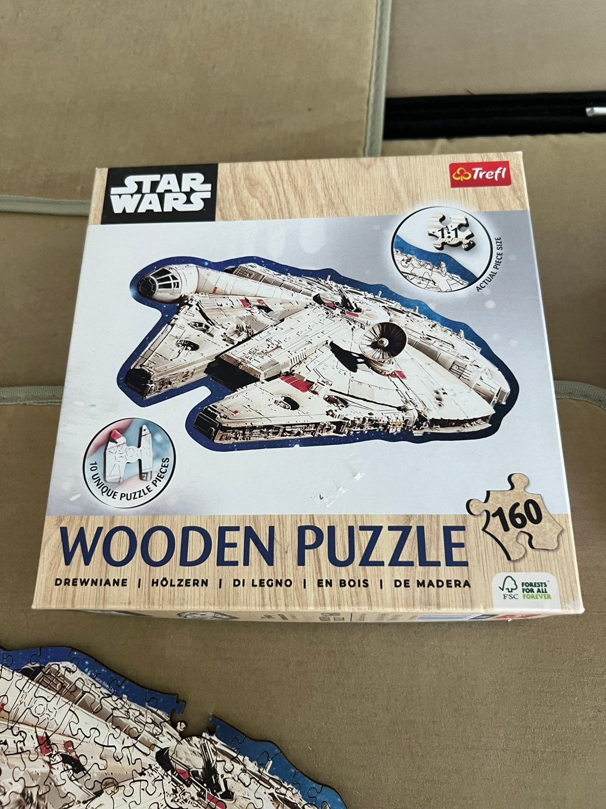 Houten Trefl Disney Star Wars puzzel 160 stukjes, Ophalen of Verzenden, Minder dan 500 stukjes, Zo goed als nieuw