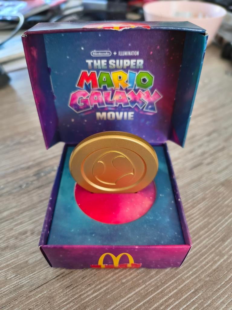 Super Mario Galaxy Movie McDonald's Munt, Ophalen of Verzenden, Nieuw, Jongen of Meisje