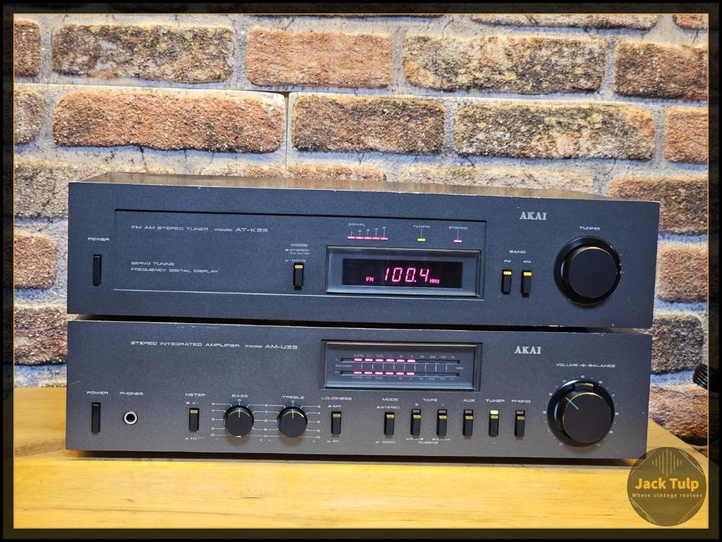 Akai AM-U33 + AT-K33 Set (26201010336), Audio, Tv en Foto, Stereo-sets, Gebruikt, Tuner of Radio, Overige merken, Verzenden