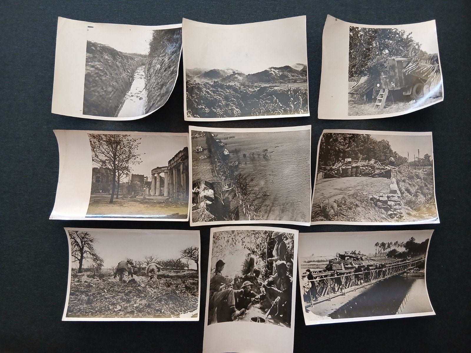 Britse Persfoto's Nijmegen Holland Lot 9x Wo2, Ophalen of Verzenden, Engeland