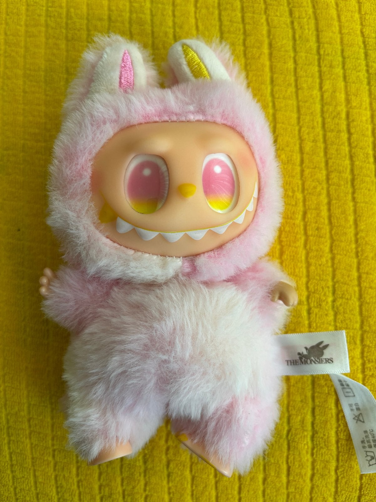 The Monsters Labubu Konijn Pluche Sleutelhanger Roze, Overige merken, Overige karakters, Konijn, Ophalen of Verzenden