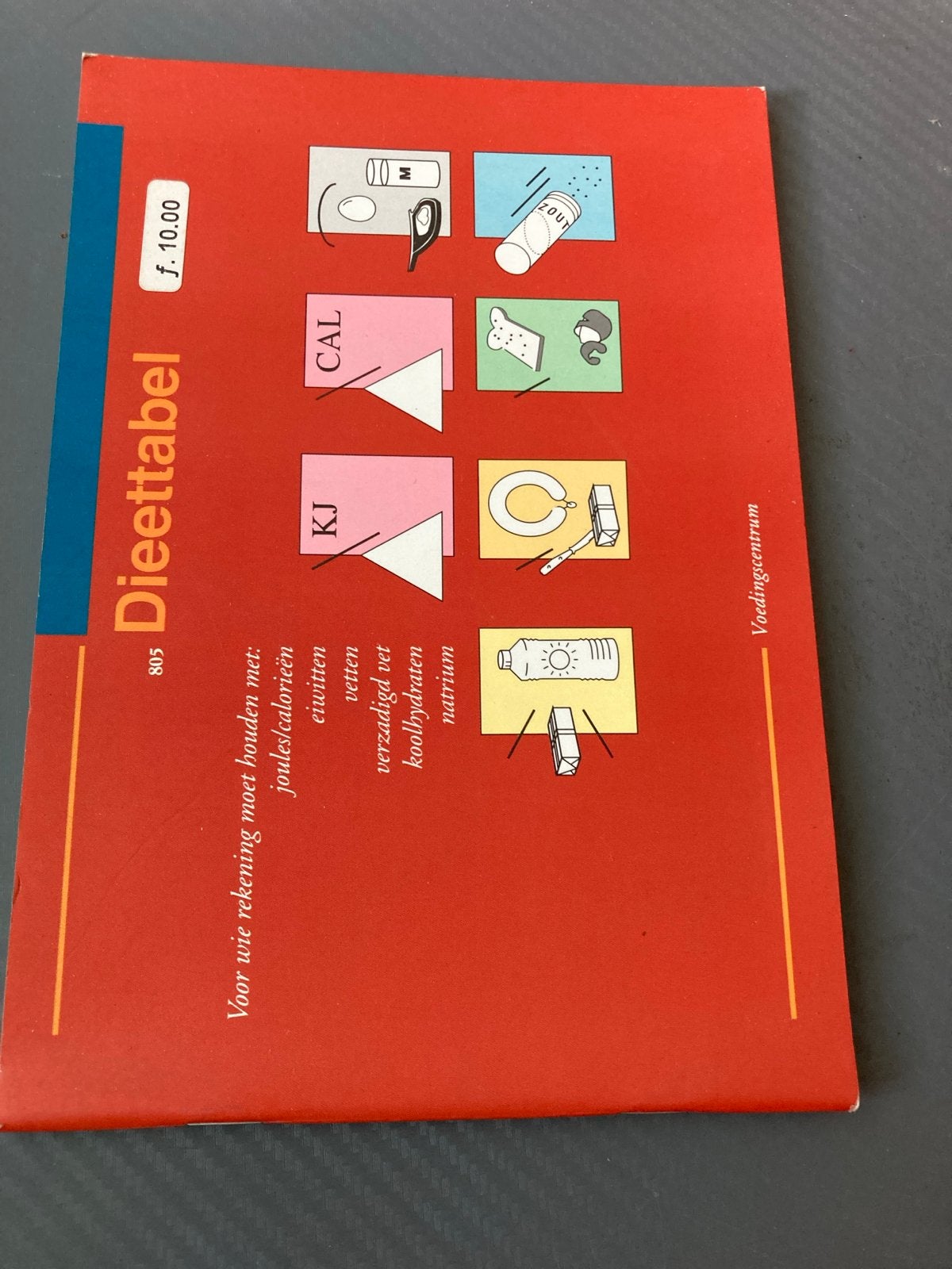 Dieettabel Voedingscentrum: Joules, Calorieën, Eiwitten, Ophalen of Verzenden, Zo goed als nieuw, Dieet en Voeding