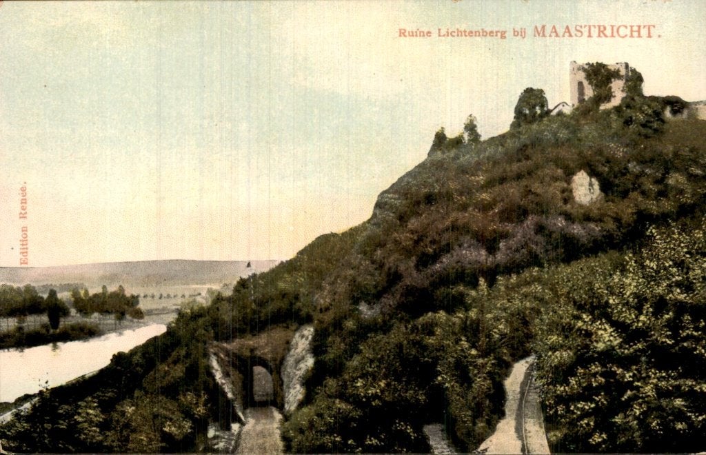 Maastricht - Ruine Lichtenberg - Ruïne op heuvel, Ophalen of Verzenden, Voor 1920, Gelopen, Limburg