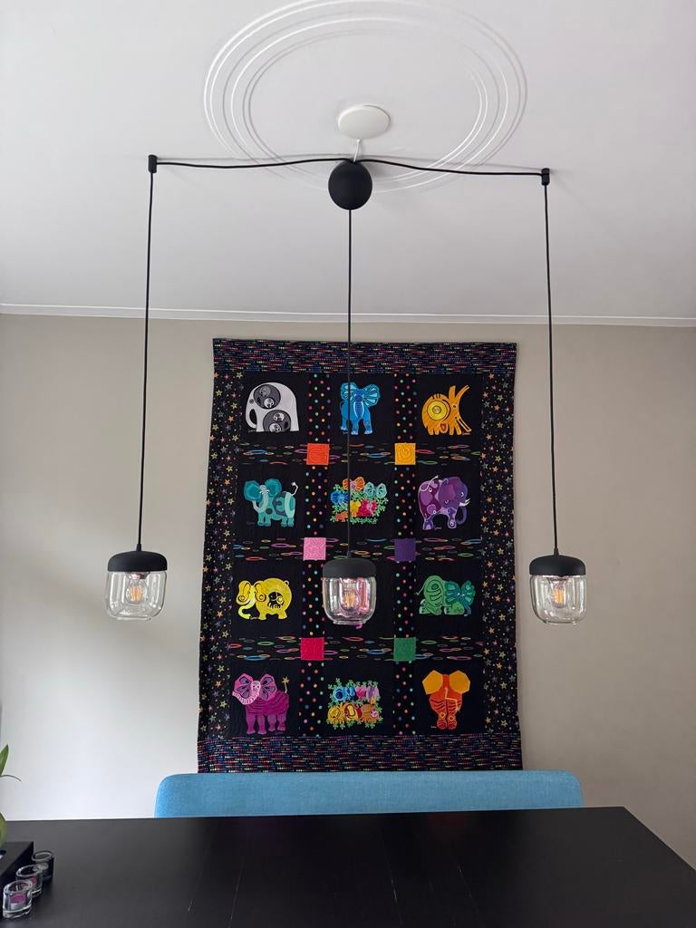 Umage Acorn hanglampen (Vita Copenhagen) - Zwart/Rose, Ophalen, Zo goed als nieuw, Kunststof, Minder dan 50 cm