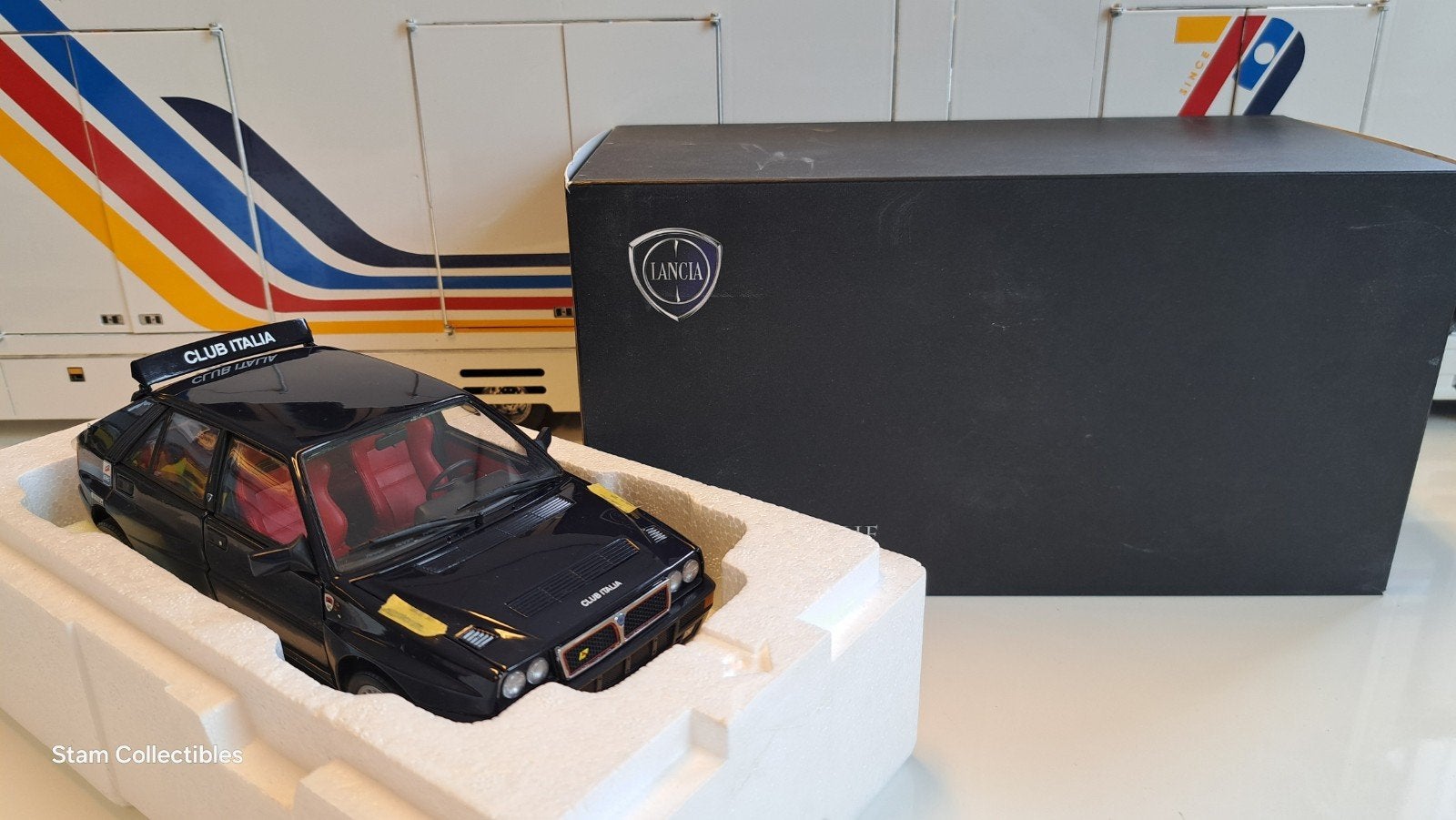 Kyosho Lancia Delta HF Club Italia Dark Blue, Kyosho, Auto, Ophalen of Verzenden, Zo goed als nieuw