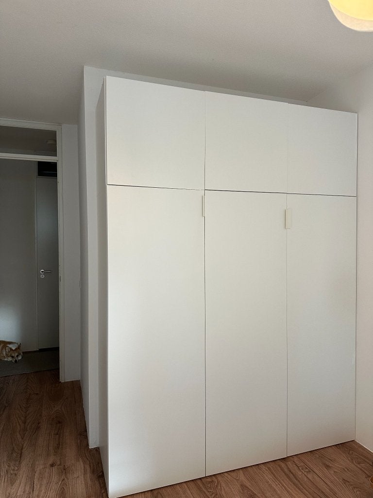 IKEA PLATSA/FONNES kledingkast 6 deuren 180x57x241 cm, Ophalen, Met deur(en), Gebruikt, 200 cm of meer