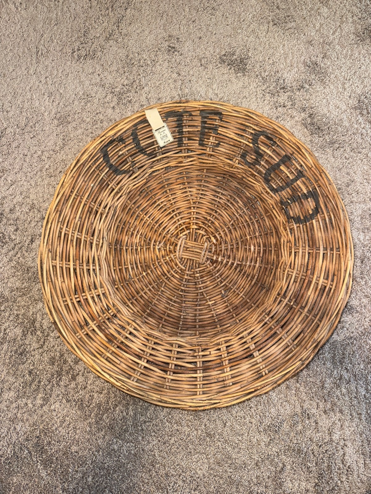 Rivièra Maison Rieten Fruitmand - 50cm, Gevlochten, Mand, Rond, Ophalen of Verzenden