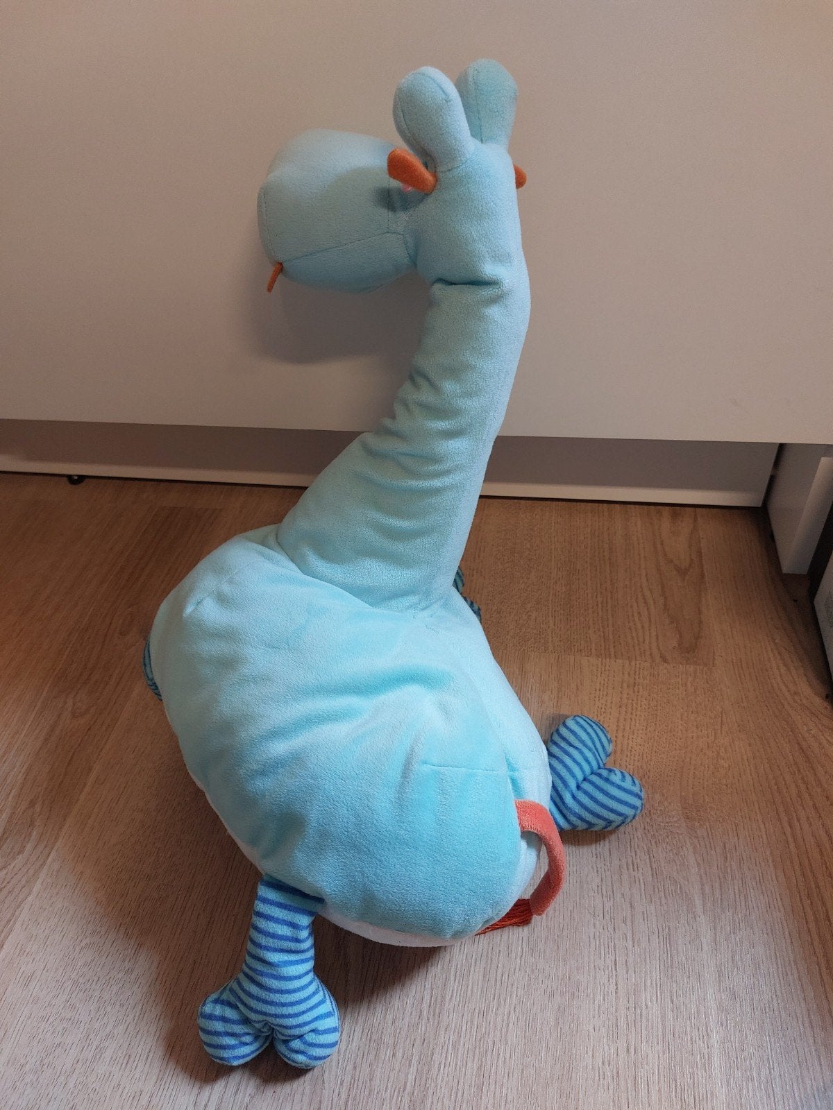 IKEA blauwe giraf knuffel 40 cm, Kinderen en Baby's, Speelgoed | Knuffels en Pluche, Ophalen of Verzenden