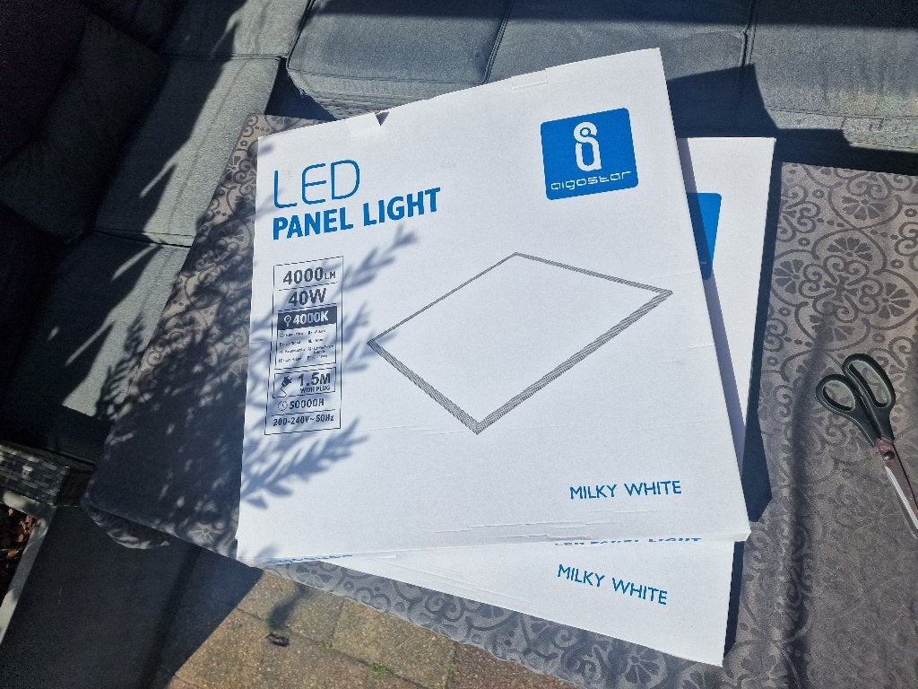 LED paneel 60x60cm - Flikkervrij- duurzaam en energiezuinig, Huis en Inrichting, Lampen | Plafondlampen, Ophalen, Nieuw, Kunststof