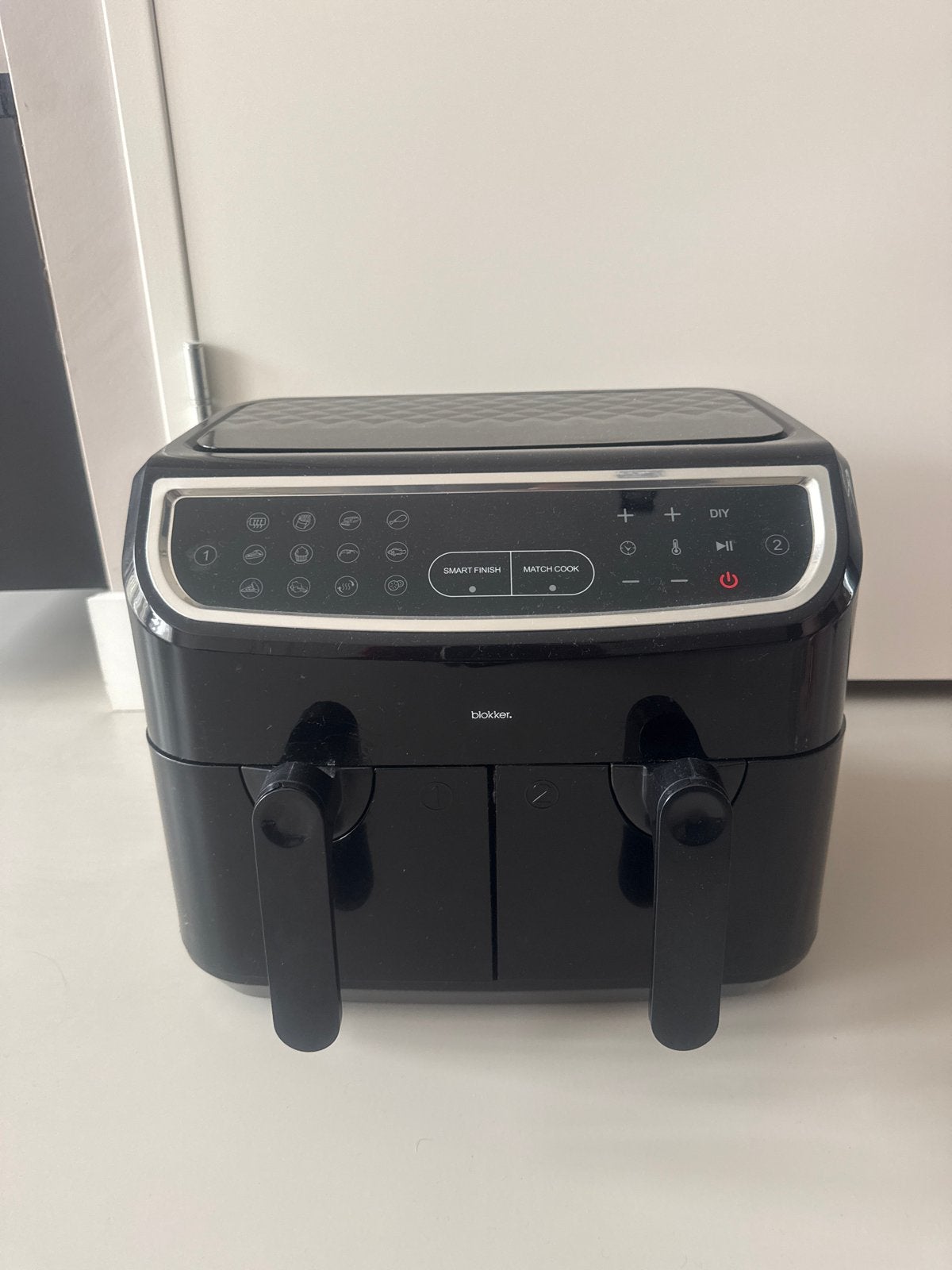Blokker Airfryer XXL met dubbele manden, Ophalen of Verzenden, Zo goed als nieuw, Airfryer XXL, 1500 gram of meer