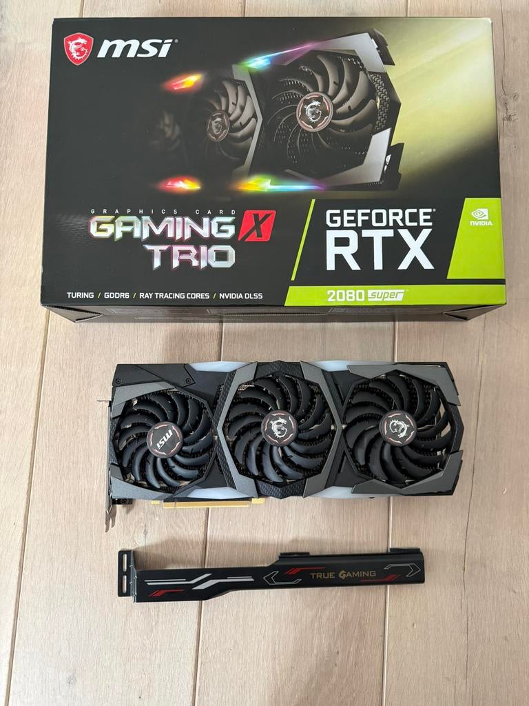 MSI Gaming X Trio Geforce RTX 2080 SUPER, PCI-Express 3, GDDR6, Ophalen of Verzenden, Zo goed als nieuw