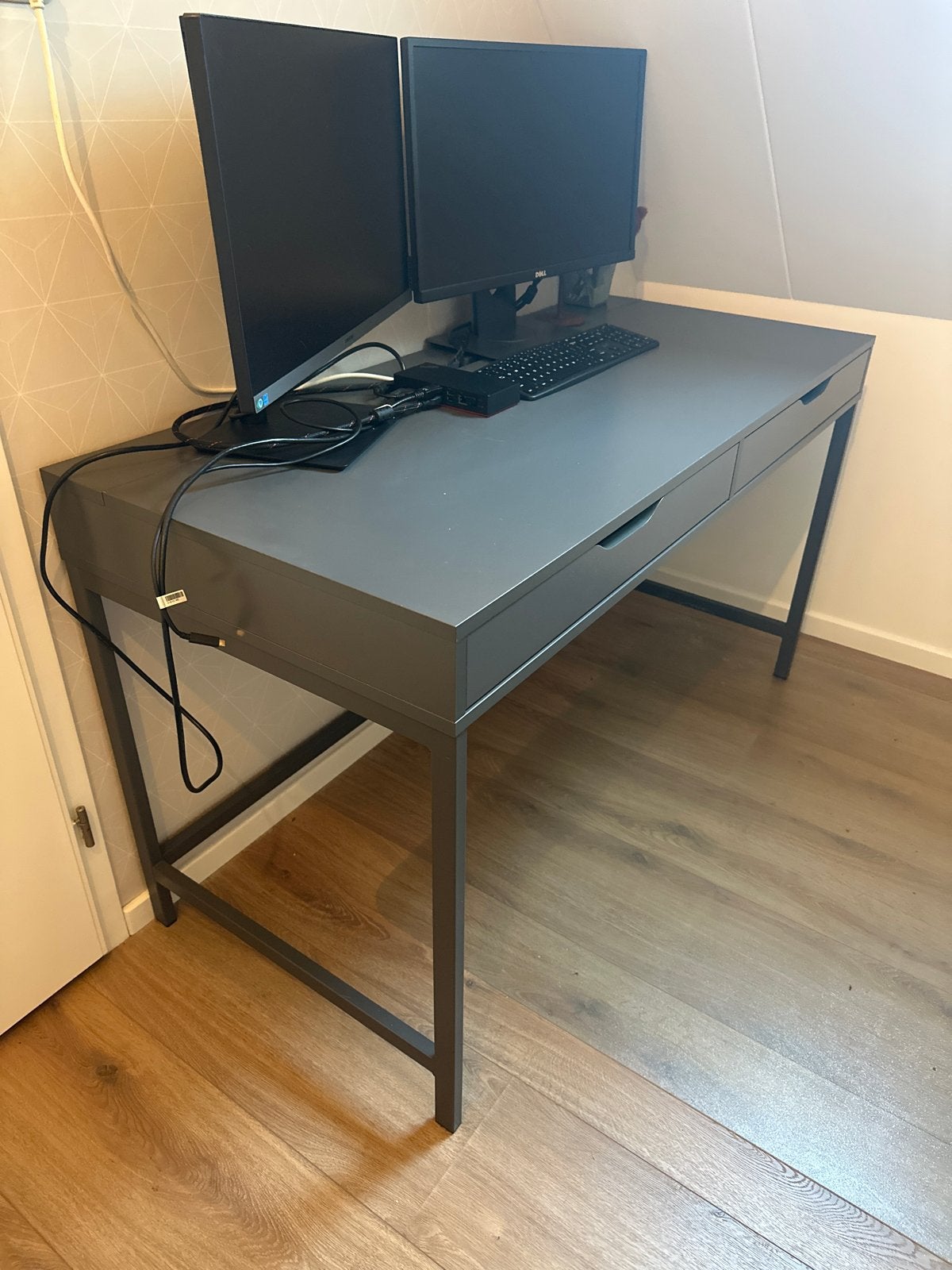 IKEA bureau ALEX, Gebruikt, Met lades, Metaal, Ophalen of Verzenden