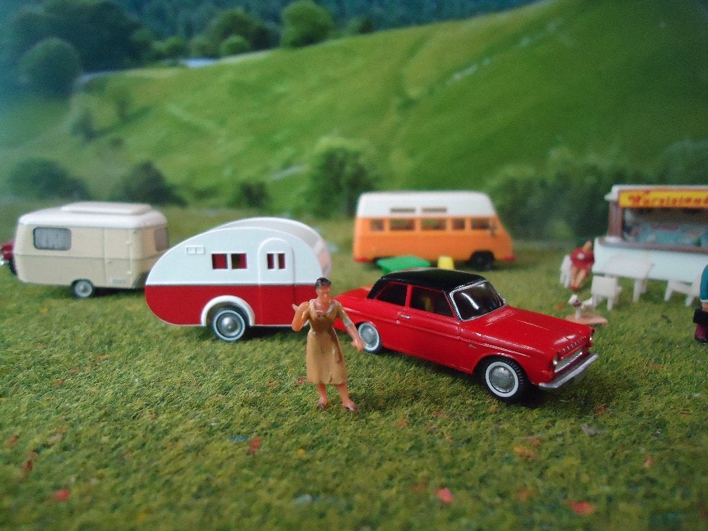 '62 Ford Taunus 12M P4 & Sportberger Karawane caravan Wiking, Ophalen of Verzenden, Nieuw, Auto, Wiking