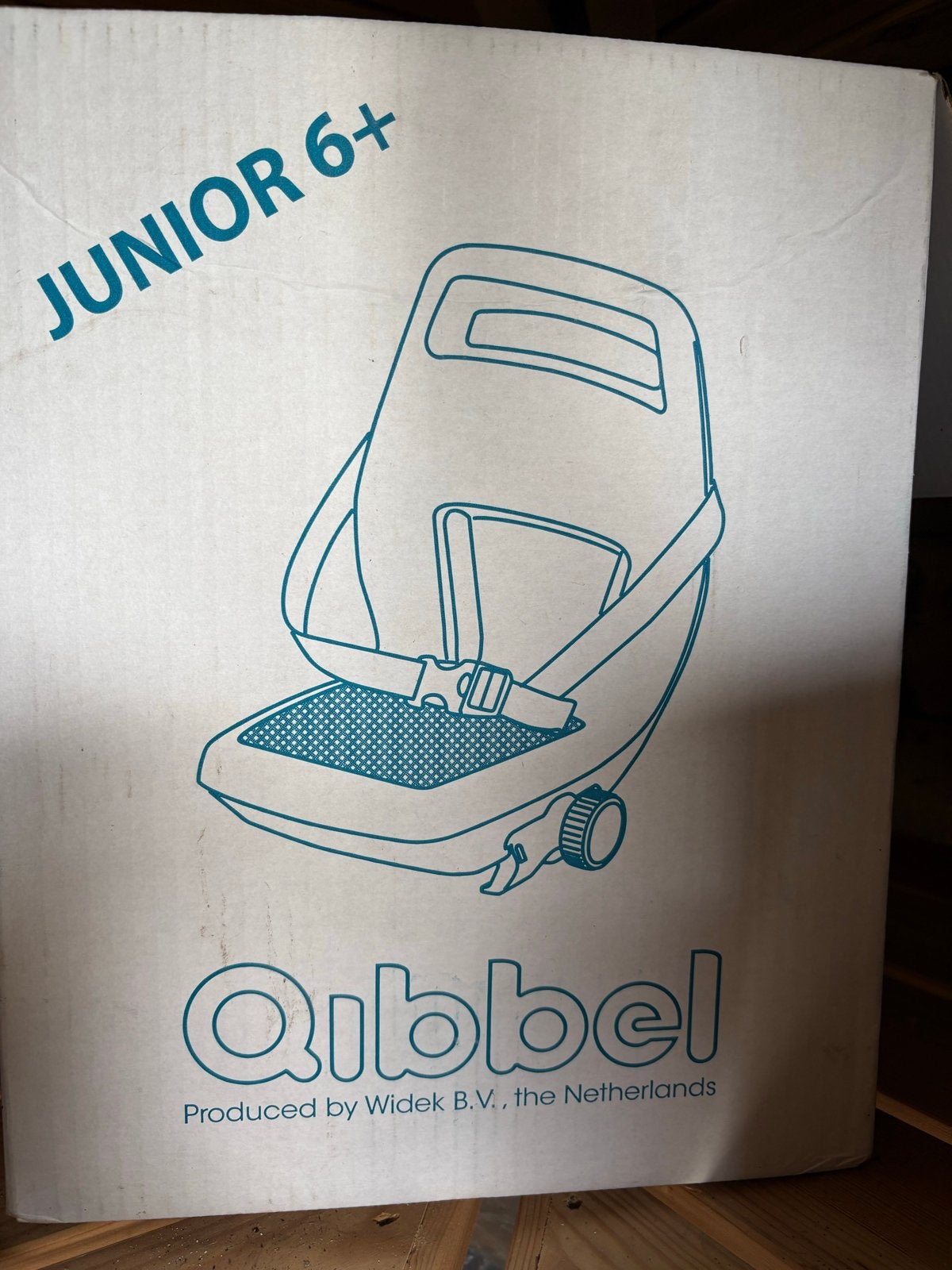 Qibbel Junior 6+ Achterzitje - Grijs, Ophalen, Gebruikt, 22 t/m 36 kg, Achterzitje