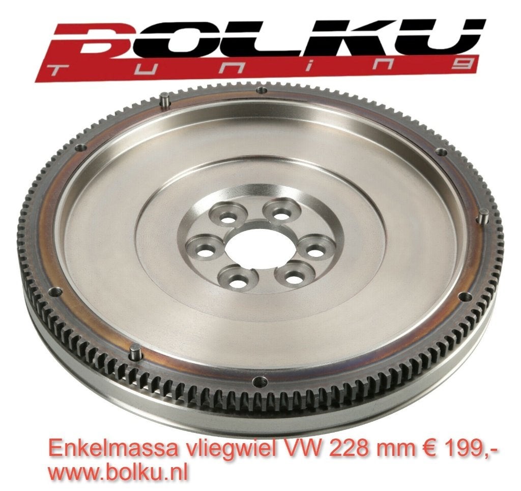 Nieuw enkelmassa vliegwiel vw 228 mm, Ophalen of Verzenden, Bolku Tuning, Info@bolku.nl, 6851TB