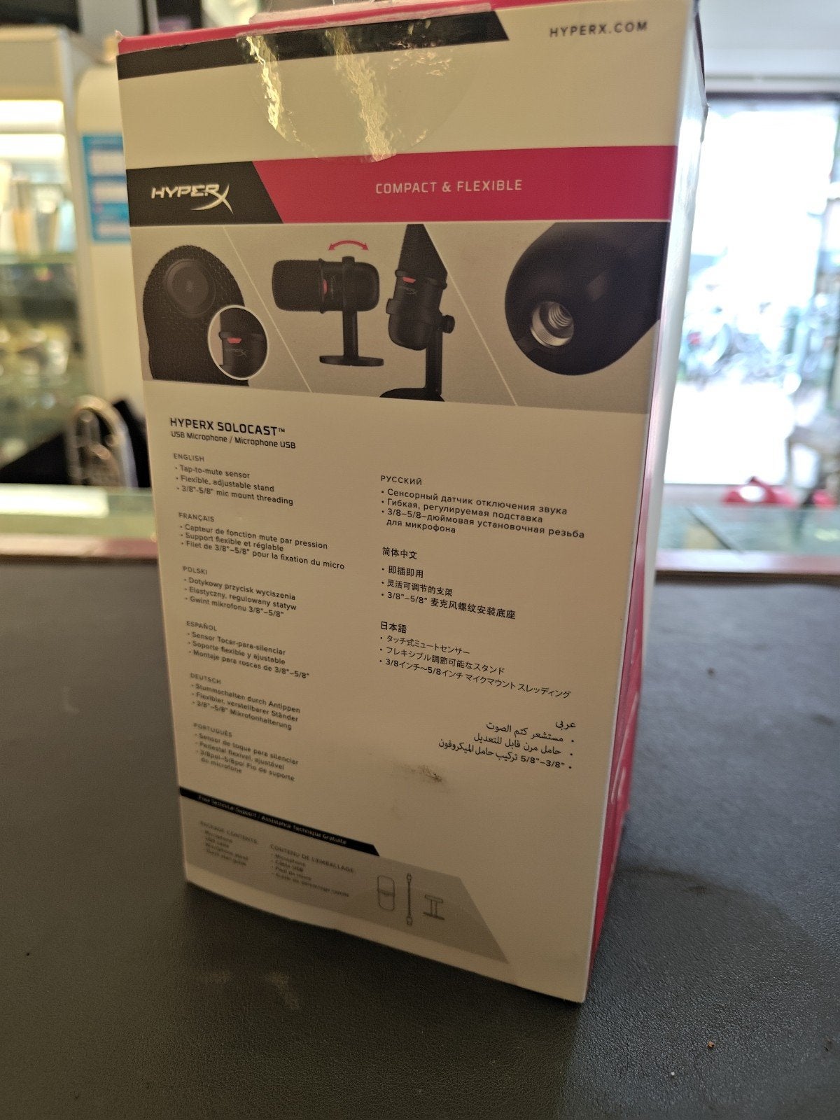 HyperX SoloCast USB Microfoon - Compact en Flexibel, Onbekend, Nieuw, Ophalen of Verzenden, Onbekend