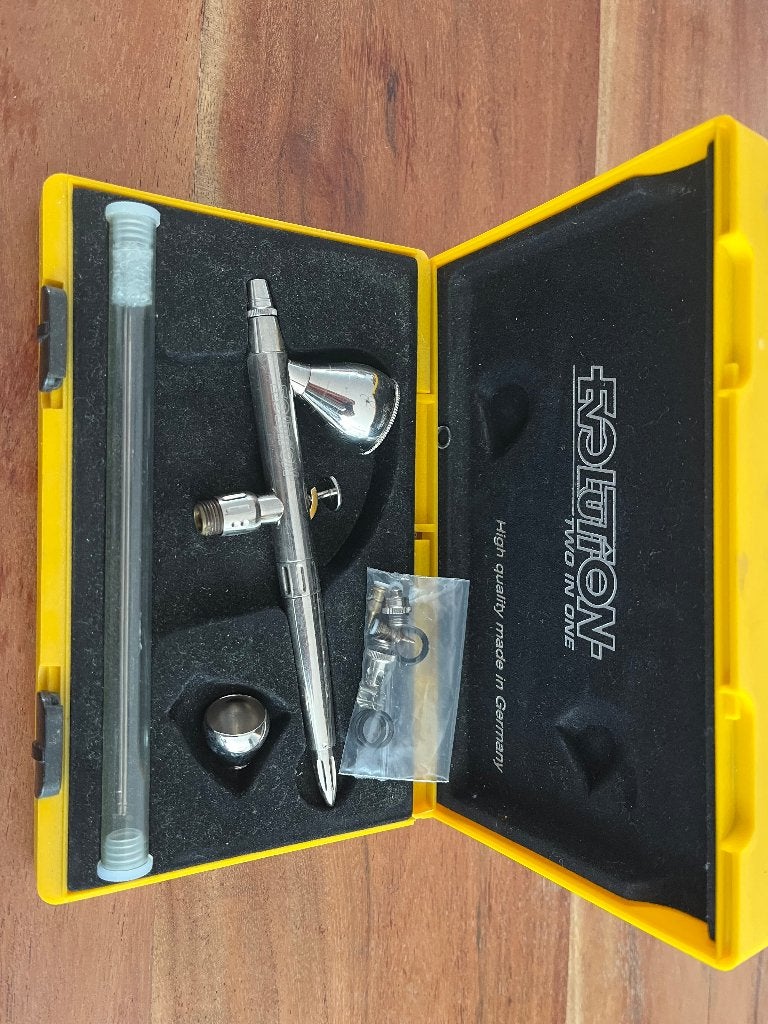 H&S Airbrush - Iwata sprayguns - stille compressor, Ophalen, Gebruikt, Airbrush en Toebehoren