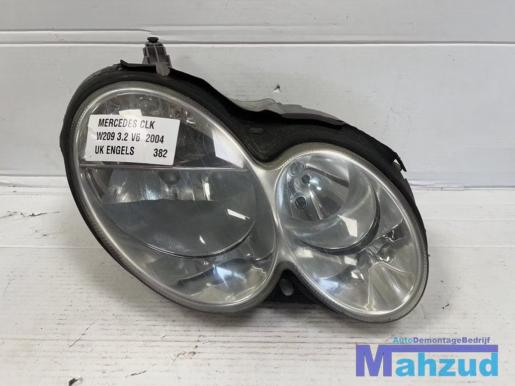 MERCEDES CLK W209 COUPE Rechts koplamp UK ENGELS 2003-2010, Gebruikt, Mercedes-Benz AG, Mercedes-Benz, Ophalen of Verzenden