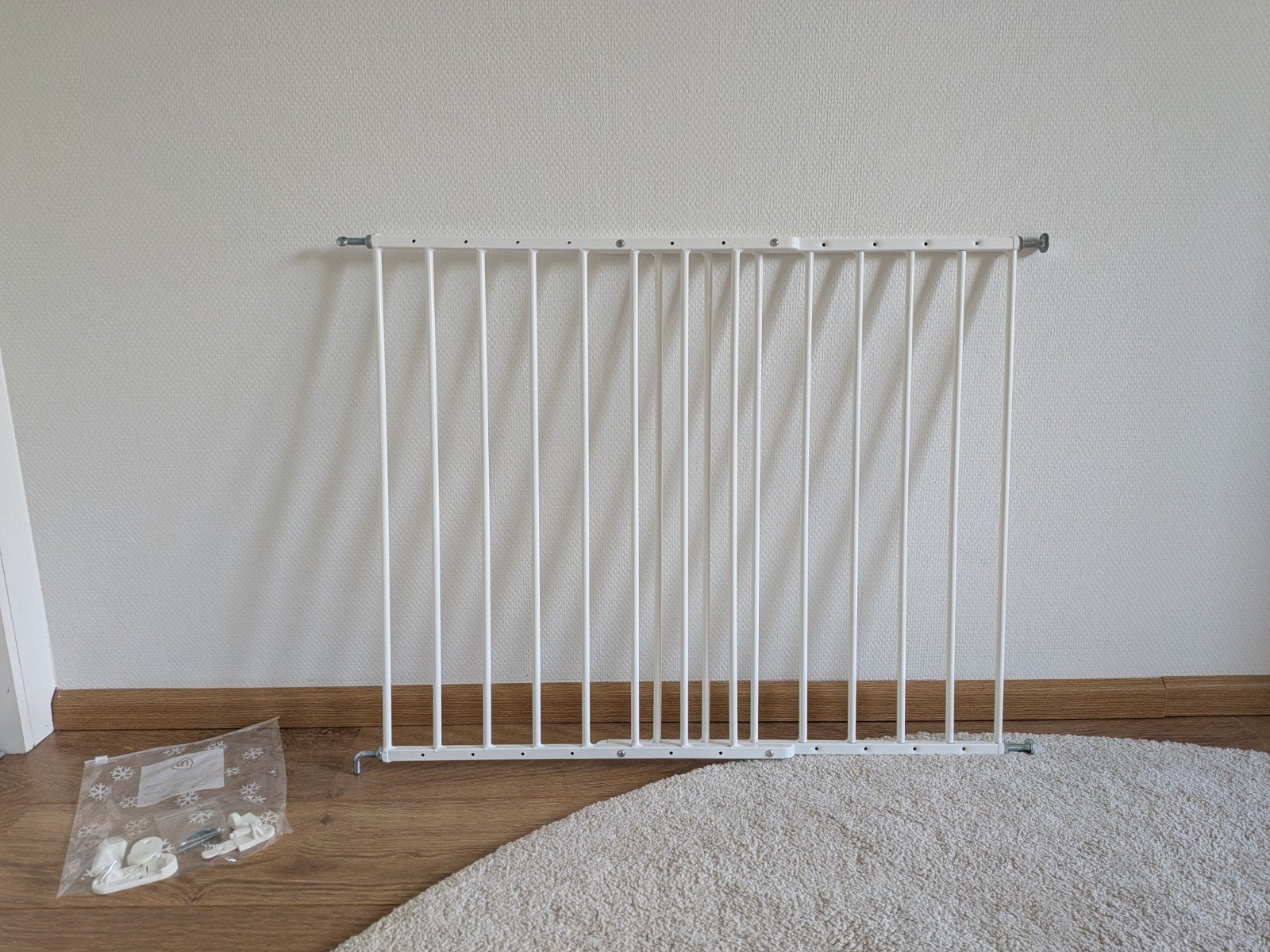 Traphekje Jules metaal wit draai 625-1068mm 72cm, Ophalen, 100 tot 115 cm, Zo goed als nieuw, Metaal of IJzer