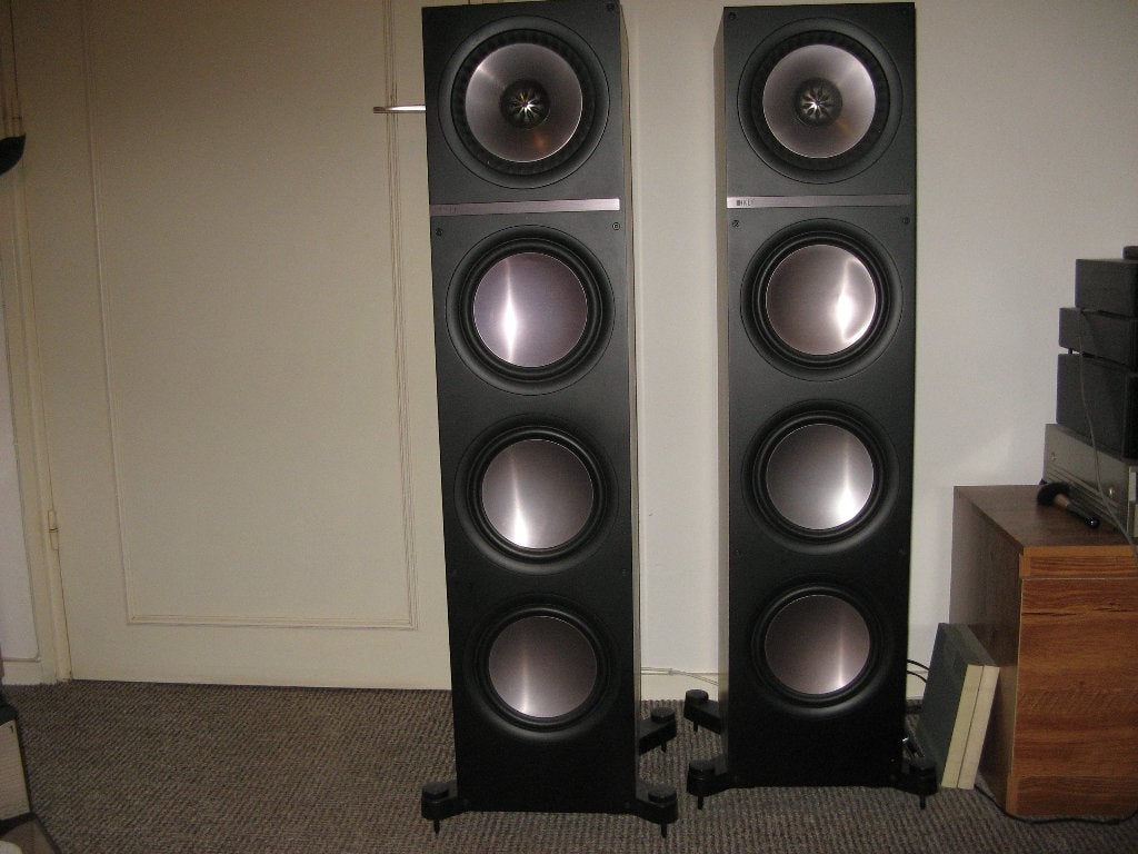 kef q 900 luidsprekers, Stereo speakers, Inclusief kabels, Zo goed als nieuw, KEF
