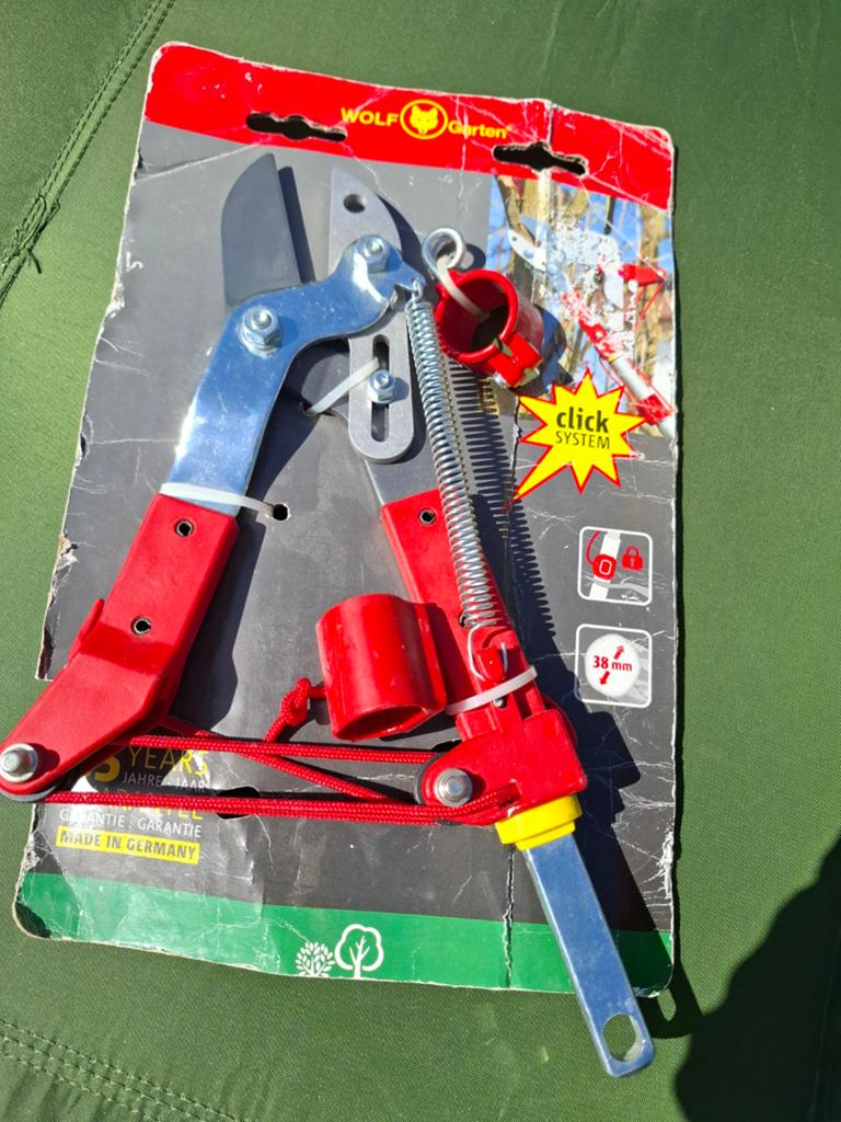 Wolf-Garten snoeischaar met Click System en telescoopsteel, Tuin en Terras, Ophalen, Nieuw, Overige soorten, Wolf-Garten